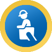 Utility worker icon